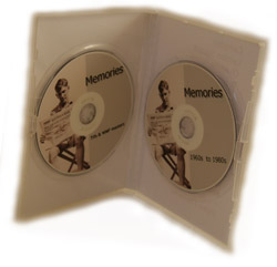 view of sample dvd inside their case